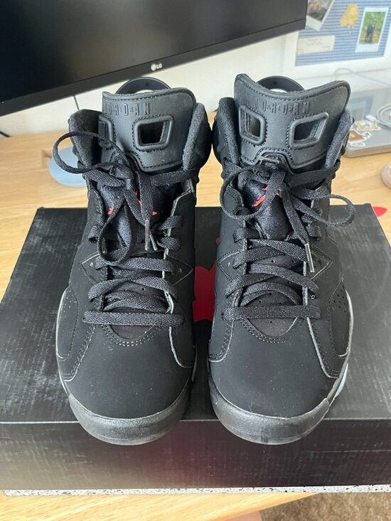 Men\'s 8 - Jordan 6 Retro Black Infrared 2019 (384664-060) with original box) main image 6